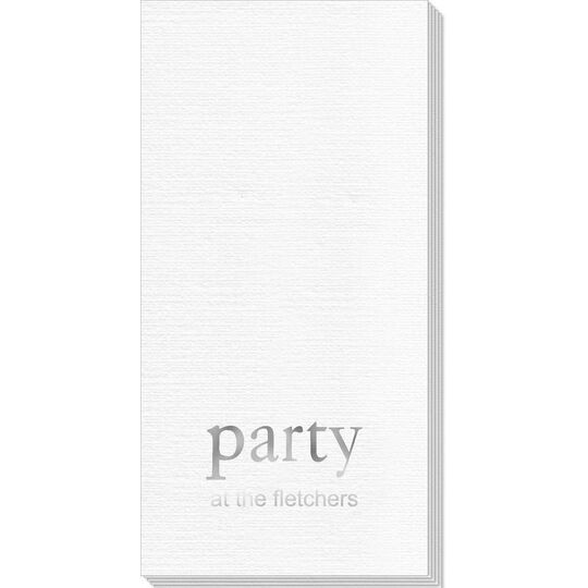Big Word Party Deville Guest Towels